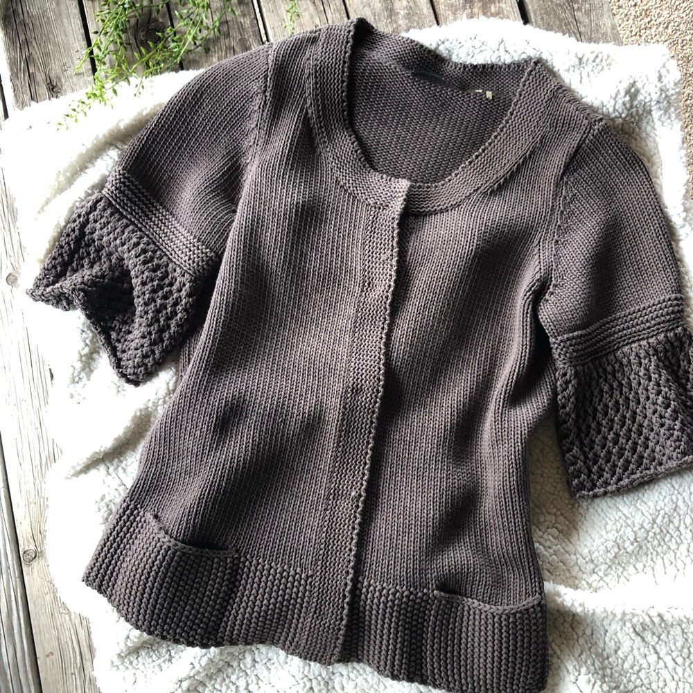 Elie Tahari bell sleeve cardigan